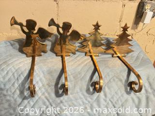 MaxSold Auction: Set of 4 Christmas Stocking Holders, Angels & Trees - Wellesley (Massachusetts, USA) PARTNER MANAGED Downsizing Online Auction - Mayo Road