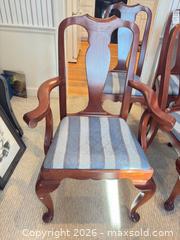 MaxSold Auction: Set of 6 Wild Black Cherry Wood Dining Chairs, Mixed Makers - Wellesley (Massachusetts, USA) PARTNER MANAGED Downsizing Online Auction - Mayo Road