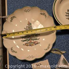 MaxSold Auction: Spode Holiday / Holly Christmas Tree Porcelain Bowls, Ornament, Box - Wellesley (Massachusetts, USA) PARTNER MANAGED Downsizing Online Auction - Mayo Road