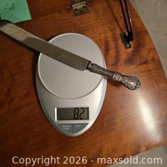 MaxSold Auction: Sterling Silver Carving Cutting Utensil & Folding Sugar Tongs, Ornate Handles - Wellesley (Massachusetts, USA) PARTNER MANAGED Downsizing Online Auction - Mayo Road