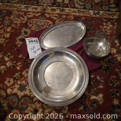 MaxSold Auction: Sterling Silver Serveware Set, 3 Pieces - Wellesley (Massachusetts, USA) PARTNER MANAGED Downsizing Online Auction - Mayo Road