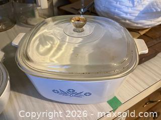 MaxSold Auction: CorningWare Cornflower Blue Casserole Baking Dish B - Kitchener (Ontario, Canada) Estate Sale Online Auction - Fischer-Hallman Road
