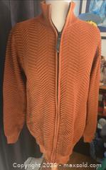 MaxSold Auction: 100% cotton German made Cardigan zipped sweater.  XL - Burnaby (British Columbia, Canada) SELLER MANAGED Downsizing Online Auction - Claude Avenue