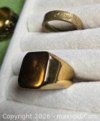 MaxSold Auction: 2 men's ring.  One is a bullet ring. Jewelry. - Burnaby (British Columbia, Canada) SELLER MANAGED Downsizing Online Auction - Claude Avenue