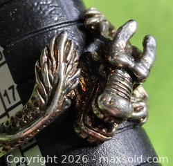 MaxSold Auction: .925 Silver Dragon Ring.  Jewelry. - Burnaby (British Columbia, Canada) SELLER MANAGED Downsizing Online Auction - Claude Avenue