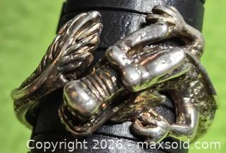 MaxSold Auction: .925 Silver Dragon Ring.  Jewelry. - Burnaby (British Columbia, Canada) SELLER MANAGED Downsizing Online Auction - Claude Avenue