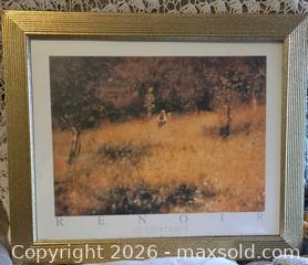 MaxSold Auction: ART-  Renoir Pierre - Auguste Print.   "Spring at Chatou"   - Burnaby (British Columbia, Canada) SELLER MANAGED Downsizing Online Auction - Claude Avenue