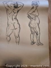 MaxSold Auction: Canadian Artist Frank Molnar LARGE 18 x 24  sketches of nudes ( 1936-2020)  Art - Burnaby (British Columbia, Canada) SELLER MANAGED Downsizing Online Auction - Claude Avenue