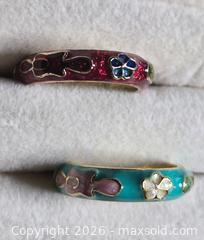 MaxSold Auction:  Cloisonné rings.  Jewelry. - Burnaby (British Columbia, Canada) SELLER MANAGED Downsizing Online Auction - Claude Avenue