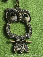 MaxSold Auction: Gold / Bronze tone Owl Necklaces.  Jewelry. - Burnaby (British Columbia, Canada) SELLER MANAGED Downsizing Online Auction - Claude Avenue