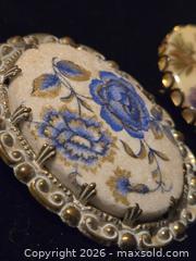 MaxSold Auction: Jewelry. 2 floral Brooches.  One vintage West Germany. - Burnaby (British Columbia, Canada) SELLER MANAGED Downsizing Online Auction - Claude Avenue