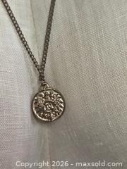 MaxSold Auction: Jewelry.   3 strand bronze gold tone chain with bar and coin - Burnaby (British Columbia, Canada) SELLER MANAGED Downsizing Online Auction - Claude Avenue