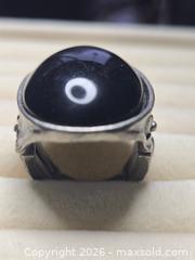 MaxSold Auction: Jewelry. Black Stone and Silver tone Flexible size ring - Burnaby (British Columbia, Canada) SELLER MANAGED Downsizing Online Auction - Claude Avenue