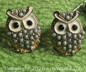 MaxSold Auction: Jewelry. Four Pairs of Owl earrings - Burnaby (British Columbia, Canada) SELLER MANAGED Downsizing Online Auction - Claude Avenue