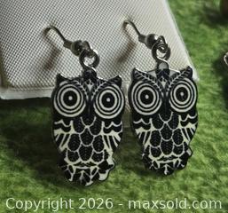 MaxSold Auction: Jewelry. Four Pairs of Owl earrings - Burnaby (British Columbia, Canada) SELLER MANAGED Downsizing Online Auction - Claude Avenue