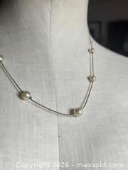 MaxSold Auction: Jewelry.   Gold tone and pearl necklace - Burnaby (British Columbia, Canada) SELLER MANAGED Downsizing Online Auction - Claude Avenue