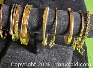 MaxSold Auction: Jewelry. Gold tone Bracelet Lot - Burnaby (British Columbia, Canada) SELLER MANAGED Downsizing Online Auction - Claude Avenue