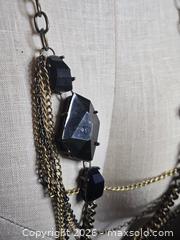 MaxSold Auction: Jewelry.  Gothic/ punk style Multi chain link shades of brass/ copper with black shapes - Burnaby (British Columbia, Canada) SELLER MANAGED Downsizing Online Auction - Claude Avenue