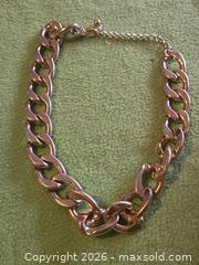 MaxSold Auction: Jewelry.  Gwen Stefani.  Thick Link gold tone choker necklace - Burnaby (British Columbia, Canada) SELLER MANAGED Downsizing Online Auction - Claude Avenue