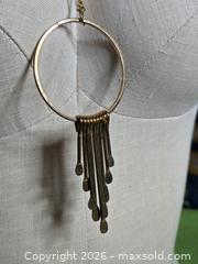 MaxSold Auction: Jewelry.   Industrial type necklace.  Large circle with hanging pieces - Burnaby (British Columbia, Canada) SELLER MANAGED Downsizing Online Auction - Claude Avenue