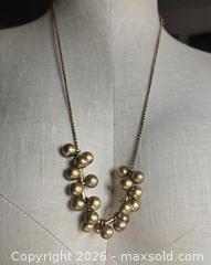 MaxSold Auction: Jewelry.   J Crew.  Brass balls gold tone chain necklace - Burnaby (British Columbia, Canada) SELLER MANAGED Downsizing Online Auction - Claude Avenue