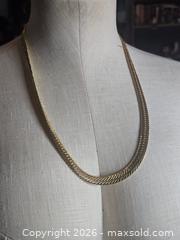 MaxSold Auction: Jewelry.  Jones New York. Single strand thick link gold tone chain. - Burnaby (British Columbia, Canada) SELLER MANAGED Downsizing Online Auction - Claude Avenue