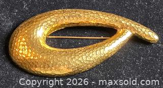 MaxSold Auction: Jewelry.  Monet Gold tone Brooch - Burnaby (British Columbia, Canada) SELLER MANAGED Downsizing Online Auction - Claude Avenue