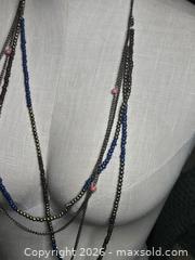 MaxSold Auction: Jewelry.  Multi color multi strand link necklace - Burnaby (British Columbia, Canada) SELLER MANAGED Downsizing Online Auction - Claude Avenue