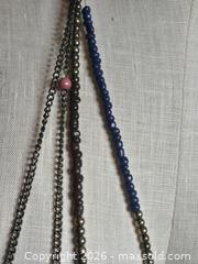 MaxSold Auction: Jewelry.  Multi color multi strand link necklace - Burnaby (British Columbia, Canada) SELLER MANAGED Downsizing Online Auction - Claude Avenue