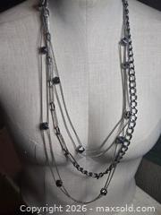 MaxSold Auction: Jewelry.  Multi Link Necklace of varying color and chain size.   - Burnaby (British Columbia, Canada) SELLER MANAGED Downsizing Online Auction - Claude Avenue