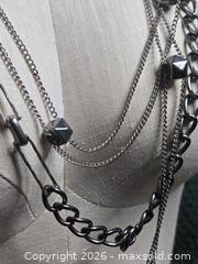 MaxSold Auction: Jewelry.  Multi Link Necklace of varying color and chain size.   - Burnaby (British Columbia, Canada) SELLER MANAGED Downsizing Online Auction - Claude Avenue