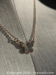 MaxSold Auction: Jewelry.  Shiny butterfly on Gold tone chain - Burnaby (British Columbia, Canada) SELLER MANAGED Downsizing Online Auction - Claude Avenue