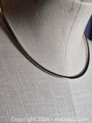 MaxSold Auction: Jewelry.  Silver tone one thick strand choker style necklace - Burnaby (British Columbia, Canada) SELLER MANAGED Downsizing Online Auction - Claude Avenue