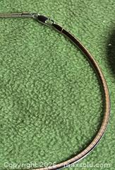 MaxSold Auction: Jewelry.  Silver tone one thick strand choker style necklace - Burnaby (British Columbia, Canada) SELLER MANAGED Downsizing Online Auction - Claude Avenue