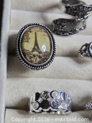 MaxSold Auction: Jewelry. silver tone rings - Burnaby (British Columbia, Canada) SELLER MANAGED Downsizing Online Auction - Claude Avenue