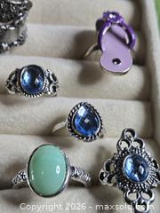 MaxSold Auction: Jewelry. silver tone rings - Burnaby (British Columbia, Canada) SELLER MANAGED Downsizing Online Auction - Claude Avenue