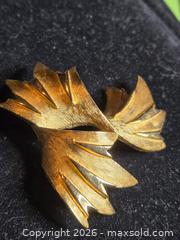 MaxSold Auction: Jewelry. Trifari Gold Tone Brooch.   - Burnaby (British Columbia, Canada) SELLER MANAGED Downsizing Online Auction - Claude Avenue