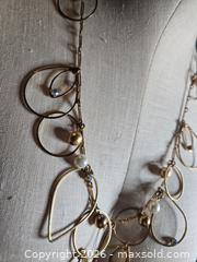 MaxSold Auction: Jewelry.  Unique gold tone necklace.   - Burnaby (British Columbia, Canada) SELLER MANAGED Downsizing Online Auction - Claude Avenue