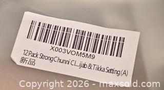 MaxSold Auction: New.  4 Bags of Chunni clips. Attach to Dupatta, Hijab and Tikka settings - Burnaby (British Columbia, Canada) SELLER MANAGED Downsizing Online Auction - Claude Avenue