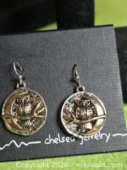 MaxSold Auction: New Owl Earrings.  Chelsea Jewelry. - Burnaby (British Columbia, Canada) SELLER MANAGED Downsizing Online Auction - Claude Avenue