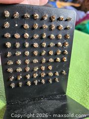 MaxSold Auction: New UV reactive colorful Small stud earrings.  with 925 backs. Jewelry. - Burnaby (British Columbia, Canada) SELLER MANAGED Downsizing Online Auction - Claude Avenue