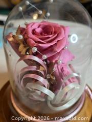 MaxSold Auction: Real Rose in case/  wooden music "box" - Burnaby (British Columbia, Canada) SELLER MANAGED Downsizing Online Auction - Claude Avenue