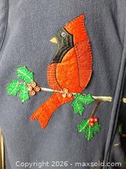 MaxSold Auction: Rebecca Malone Cardinal And Bluebird Vest. XL - Burnaby (British Columbia, Canada) SELLER MANAGED Downsizing Online Auction - Claude Avenue