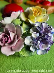 MaxSold Auction: Vintage Chalkware, porcelain flowers, birds, porcelain cat puncushion - Burnaby (British Columbia, Canada) SELLER MANAGED Downsizing Online Auction - Claude Avenue