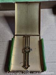 MaxSold Auction: Vintage Cigarette case with Jade side pieces - Burnaby (British Columbia, Canada) SELLER MANAGED Downsizing Online Auction - Claude Avenue