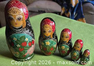 MaxSold Auction: Wooden Nesting Doll Set - Burnaby (British Columbia, Canada) SELLER MANAGED Downsizing Online Auction - Claude Avenue