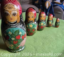 MaxSold Auction: Wooden Nesting Doll Set - Burnaby (British Columbia, Canada) SELLER MANAGED Downsizing Online Auction - Claude Avenue