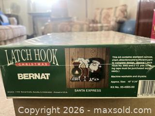 MaxSold Auction: Bernat Latch Hook Kit — Santa Express Train Pattern - Sarnia (Ontario, Canada) PARTNER MANAGED Downsizing Online Auction -  Palmerston Street