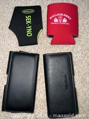 MaxSold Auction: Horizontal Belt Holster Phone Wallet Folio — Black with Tan Interior - Sarnia (Ontario, Canada) PARTNER MANAGED Downsizing Online Auction -  Palmerston Street