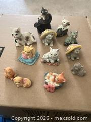 MaxSold Auction: Lot of 12 Painted Ceramic/Resin Kitten/Cat Figurines - Sarnia (Ontario, Canada) PARTNER MANAGED Downsizing Online Auction -  Palmerston Street
